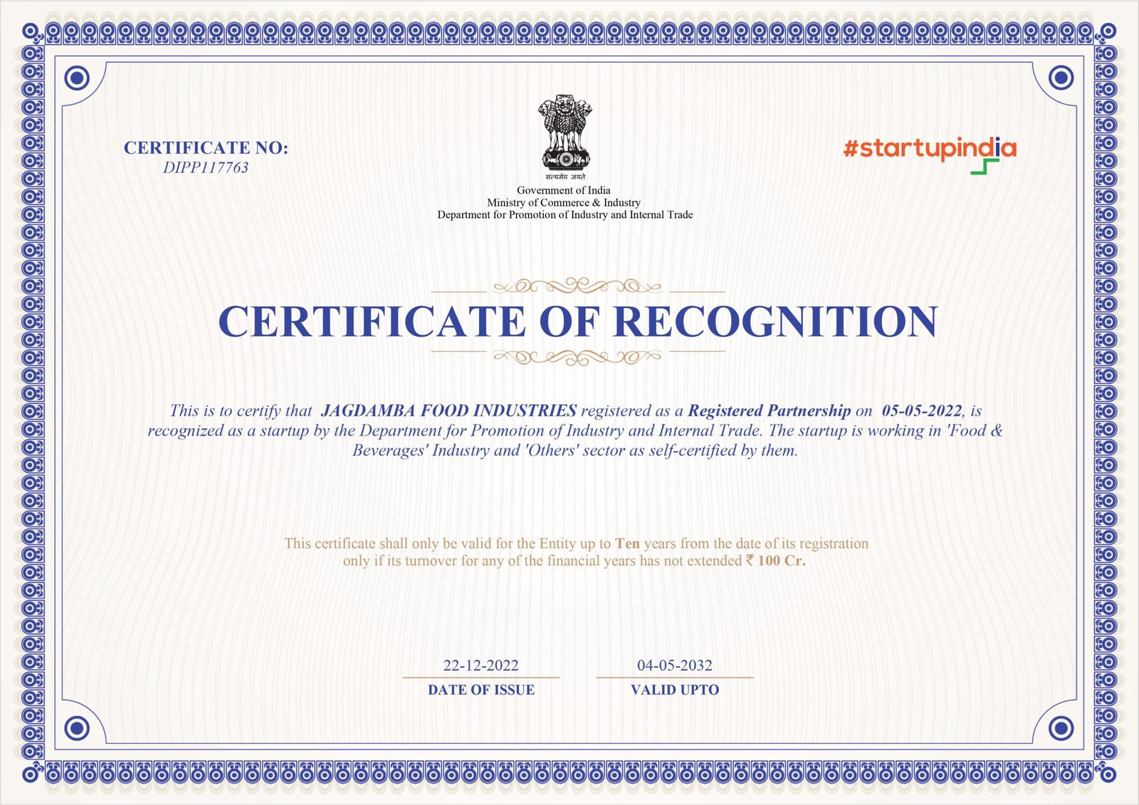 DIPP117763_JAGDAMBA_FOOD_INDUSTRIES_RECOGNITION_719962756136054447